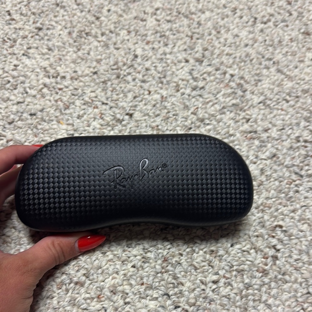 Ray-Ban Textured Black Glasses Case
